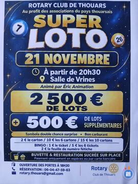 Image SUPER LOTO DU ROTARY CLUB DE THOUARS (photo 1)
