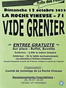 Image Vide grenier du comite de jumelage de la roche-vineuse (photo 1)