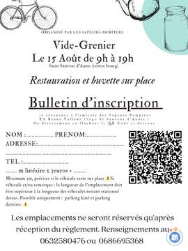 Image Vide grenier de St Sauveur d’Aunis (photo 1)