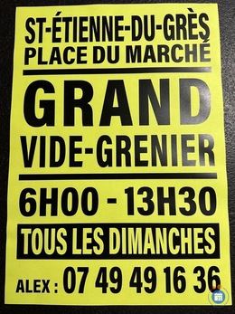 Image Très grand vide grenier Saint Étienne du grès (photo 1)