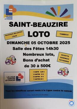 Image Grand loto solidaire au profit de la Ligue contre le cancer (photo 1)