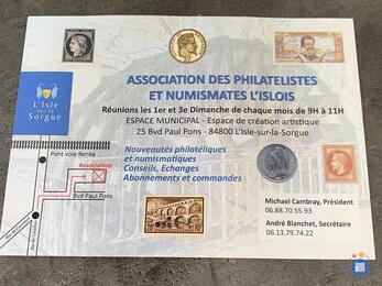 Image Réunion MONNAIE et TIMBRES Collectionneurs Association APNI (photo 1)