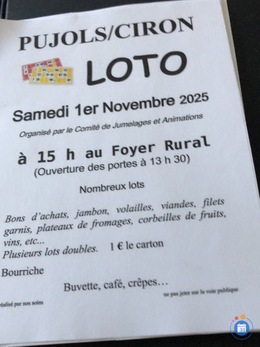Image Loto du comité de jumelage et d animation Pujols sur ciron (photo 1)