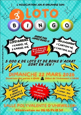 Image Loto Bingo animé par James BUND (photo 1)