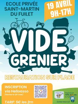 Image Vide grenier de l'école Saint Martin du Fuilet (photo 1)