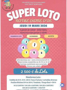 Image Super loto 'LES TROT'SENTIERS' notre dame d'oé (photo 1)