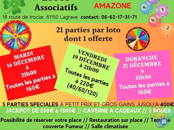 Image Super loto associatif 21 parties 21h le mas de lagrave (photo 1)