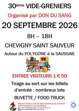 Image Vide-greniers du don du sang de Chevigny Saint Sauveur (photo 1)