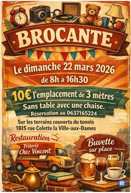 Image Vide grenier esvd tennis la ville aux dames (photo 1)