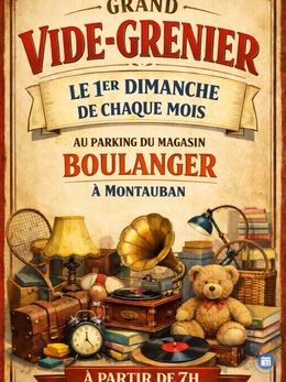 Image Grand Vide Grenier Parking Magasin Boulanger (photo 1)