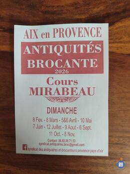 Image Antiquites brocante du cours mirabeau (photo 1)