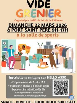 Image Vide grenier à Port Saint Père le dimanche 22 mars 2026 (photo 1)