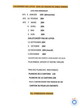 Image Loto Association Foot Des Grains de sable NÉBING (photo 1)