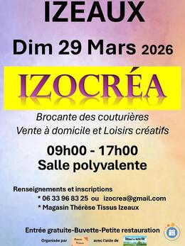 Image IZOCREA-Brocantes des couturières, loisrs créatifs et VDI (photo 1)