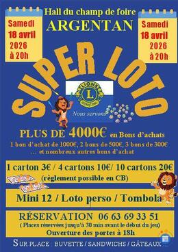 Image Super LOTO du Lions Club d'Argentan (photo 1)
