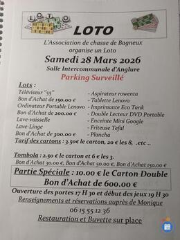 Image Loto association chasse de Bagneux (photo 1)