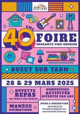 Image Foire brocante vide grenier de Buzet sur Tarn : la 40ème (photo 1)