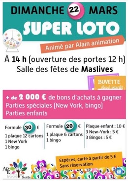 Image Loto de l’APE des Noëls. (photo 1)