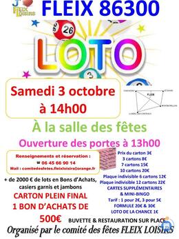 Image Loto du comité des fêtes fleix loisirs (photo 1)