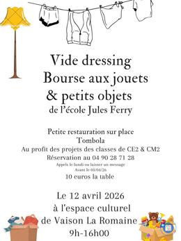 Image Vide dressing , bourse aux jouets et petits objets (photo 1)