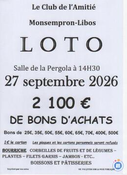 Image Loto du club de l'amitie (photo 1)