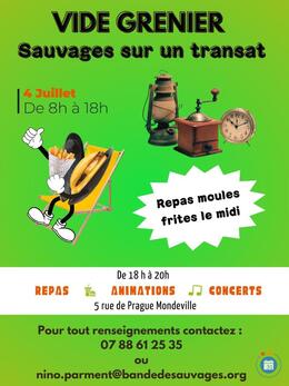 Image Vide grenier : Sauvages sur un transat (photo 1)