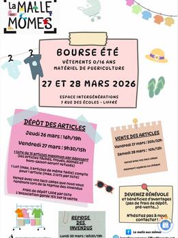 Image Bourse vêtements été 0 à 16 ans et matériel puériculture (photo 1)