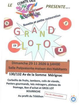 Image LOTO du comité des fêtes chemin long au profit du TELETHON (photo 1)