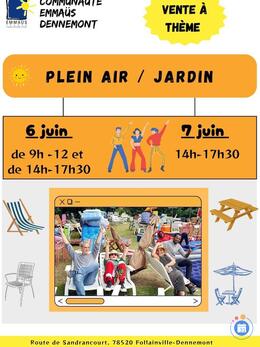 Image Vente à thème solidaire PLEIN AIR et JARDIN (photo 1)