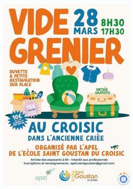 Image Vide grenier LE CROISIC - Organisé par l'école st goustan (photo 1)