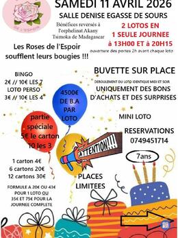 Image Super double loto anniversaire des roses de l'espoir (photo 1)