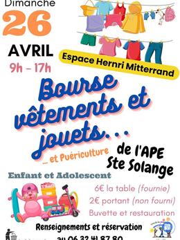 Image Bourse aux vêtements et puériculture (photo 1)