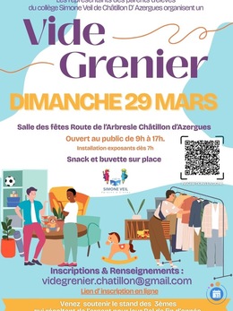 Image Vide Grenier Parents du Collège Simone Veil (Chatillon-69) (photo 1)