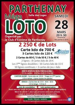 Image Méga loto de l'Escrime de Parthenay (photo 1)