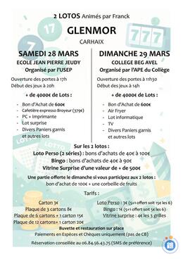 Image Loto de l'usep pour l'ecole jean pierre jeudy (photo 1)