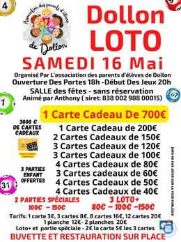 Image loto association des parents d'éleve de dollon (photo 1)