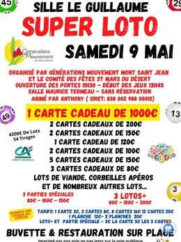 Image Loto Organisé Par Générations Mouvement Mont Saint Jean (photo 1)