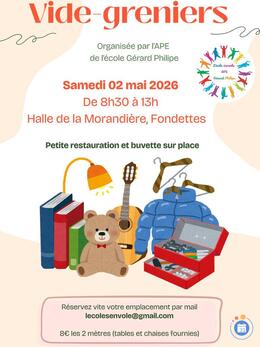 Image Vide-greniers de l'APE de l'école Gérard Philipe (photo 1)