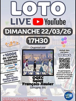 Image Loto live CM2 Londres you tube (photo 1)