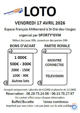 Image Grand loto de Sporty'Gym (photo 1)