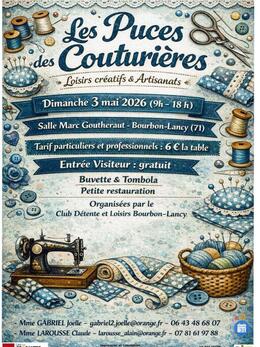 Image Puces des couturières. Bourse des loisirs créatifs. (photo 1)