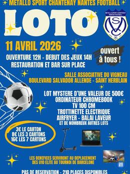 Image Grand Loto U10 Elite Metallo Sport Chantenay Nantes Football (photo 1)