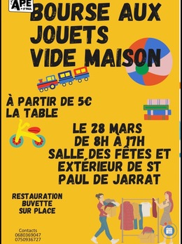 Image Bourse aux jouets et vide maison (photo 1)