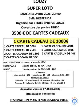 Image Super loto organise par etoile sportive louzy (photo 1)