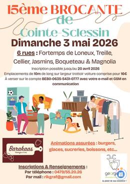 Image 15ème Brocante de Cointe Sclessin Dimanche 3 Mai (photo 1)