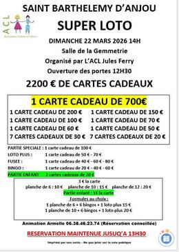 Image Super loto organisé par l'ACL Jules Ferry (photo 1)
