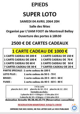 Image Super loto organisé par l'UAM FOOTBALL (photo 1)