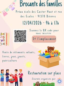 Image Brocante des familles Dimanche 12 avril 2026 (photo 1)