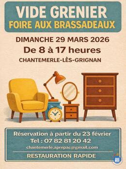 Image Vide grenier-brocante-foire des brassadeaux (photo 1)