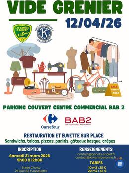 Image Vide grenier parking couvert centre commercial bab 2 (photo 1)